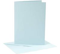 Crafty Capers 4 Light Blue 5x7 Cards & Envelopes for Card Making Crafts | Card Making Blanks