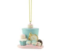 Crafty Capers Blue Mad Hatters Hat | Alice in Wonderland | Christmas Ornament | Gisela Graham