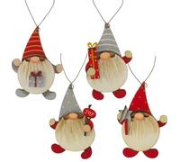 Crafty Capers Christmas Gonk | Hanging Wooden Ornament | Single | 9cm Tall | Cracker Filler
