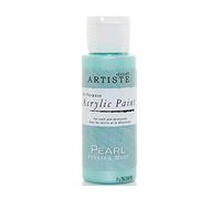 Crafty Capers D-Pearl Frosted Mint Green docrafts Artiste All Purpose Acrylic Craft Paint - 59ml