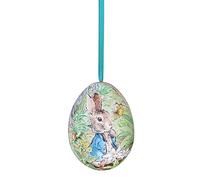 Crafty Capers Flower Garden |Peter Rabbit Two-Part Hanging Tinware Egg | Fillable Easter Gift