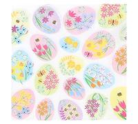 Crafty Capers Gorgeous Floral Easter Egg Print Napkins | 20 Pack | Gisela Graham