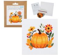 Crafty Capers Halloween Pumpkin | Mini Counted Cross Stitch Kit | 13cm Square