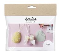 Crafty Capers Mini Easter Sewing Kit | Makes 3 Felt Hanging Easter Eggs