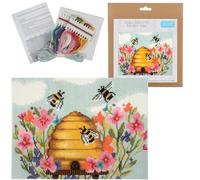 Crafty Capers Modern Bee | Counted Cross Stitch | Boxed Kit