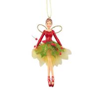 Crafty Capers Red Woodland Fairy | Christmas Tree Decoration | 13cm Tall | Gisela Graham