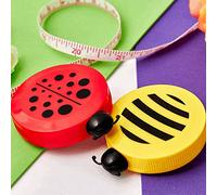 Crafty Capers Retractable 150cm Tape Measure | Bee or Ladybird | Cracker Filler | Mini Gift