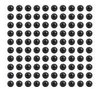 Crafty Holiday Fun 100pcs of Snowman Wooden Beads for Unique Jewelry Making Projects (Black bead)