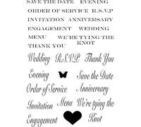 Crafty Impressions A6 Marion Emberson Wedding Sentiments Stamp
