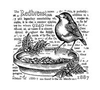 Crafty Individuals unmounted rubber stamp - The Redbreast - CI-575