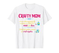 Crafty Mom Definition DIY Handmade Arts and Crafts Hobby Value Graphic T-Shirt
