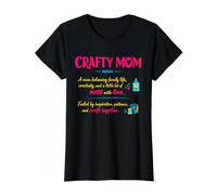Crafty Mom Definition DIY Handmade Arts and Crafts Hobby Value Graphic T-Shirt