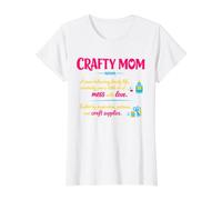 Crafty Mom Definition DIY Handmade Arts and Crafts Hobby Value Graphic T-Shirt