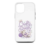 Crafty Queen Yarn and Paws Cat Lover Knitting Design Case for iPhone 12/12 Pro
