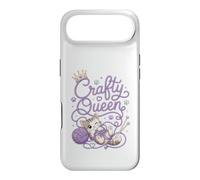 Crafty Queen Yarn and Paws Cat Lover Knitting Design Case for iPhone Air