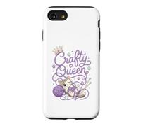 Crafty Queen Yarn and Paws Cat Lover Knitting Design Case for iPhone SE (2020) / 7/8