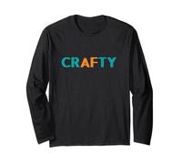 Crafty Simple Bold Text DIY Maker Creative Hobbyist Design Long Sleeve T-Shirt