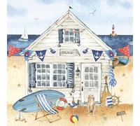 Crafty Things 4 x Paper Napkins - Day at the Beach - Ideal for Decoupage/Napkin Art