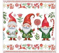 Crafty Things 4 x Paper Napkins -Gnome Fun - Ideal for Decoupage/Napkin Art