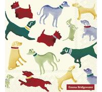 Crafty Things 4 x Paper Napkins - Polka Dogs (Emma Bridgewater) - Ideal for Decoupage/Napkin Art