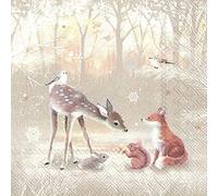 Crafty Things 4 x Paper Napkins - Silent Forest - Ideal for Decoupage/Napkin Art