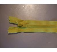 Crafty Things Closed End Nylon Auto-Lock Dress Zip - No. 3-10" (25cm) Long - Yellow (C504)