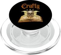 Crafty Witch Core Crescent Moons Skull Spell Book Magic PopSockets PopGrip for MagSafe
