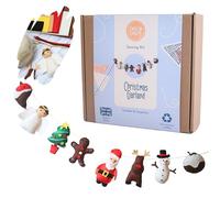 Crafty You Crafty Me - Christmas Decoration Sewing Craft Kit for Adults (Santa Garland), Made in UK
