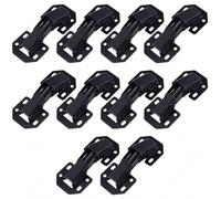 CraftyDream 10 Pack Soft Closing Hidden Hinges Surface Mount Kitchen Concealed Cabinet Hinges, No Pre-drilled Heavy Duty for Kitchen Cabinet Cupboard Door