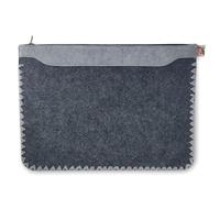 CRAFTYLINES Eco-Friendly Laptop Case RECYCLED FROM 16 PLASTIC BOTTLES - 14 Inch Laptop Sleeve - Lightweight Protective Cover - Briefcase Handbags for Business, Travel, Office (Dark Grey/Grey)