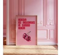 Craftylittlepenguin Ibiza Is Always A Good Idea Quote Print Wall Art - A3 (297 x 420 mm) - Unframed