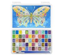 CraftyManor Mini Forestry Shifting Watercolor Painting Set, 60 Color Shifting Watercolor Paint Sets, Shimmer Metallic Watercolor Paints Set, Glitter Watercolor Paint, Solid, Fantasy Forest Style