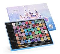 CraftyManor Mini Glitter Watercolor Paint Set, 60 Colors Shimmer Metallic Watercolour Painting Sets, Solid Pearl Water Color Paints for Adult, 1ml Trial Package