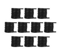 CRAFTYMELODY 10 Pairs Polyester Shoelaces Black Waxed Oxford Shoe Laces Round Athletic Shoes Lace Thin Business Oxford Shoe Strings Premium Heavy Duty Replacement Laces for Boots Sneakers Woman Man