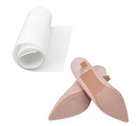 CRAFTYMELODY 100cm Rubber Self Adhesive Shoes Sole Protector Sticker Sole Bottom Protector Anti-Slip Pads for High Heel Shoes Flats Boots Shoes Non-Slip Bottom Covers for Women Frosted White