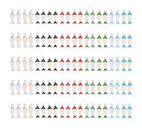 CRAFTYMELODY 100Pcs 10 Styles Fish Bone Charm Colorful Alloy Enamel Fish Skeleton Pendnats Ocean Theme Fishbone Charms Bulk for Necklace Bracelet Earrings Jewelry Making DIY Craft Supplies