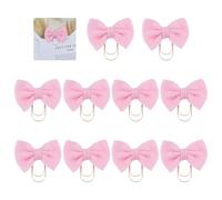 CRAFTYMELODY 10Pcs Velvet Bow Bookmark with Gold Clip Non-Woven Fabrics Bowknot Page Markers Paper Page File Marker Iron Clips Book Accessories for Women Reading Book Lovers Birthday Presents