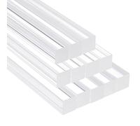 CRAFTYMELODY 12Pcs Square Acrylic Rods Solid Clear Dowel Rods Sticks Strip Column Bar Stick Model Making Bulk for Wedding Party Cake DIY Crafts Gardening Decorations Handwork Supplies
