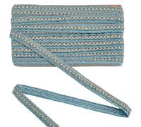 CRAFTYMELODY 13 Yard Gimp Braid Trim 3/4 Inch Braid Curtain Upholstery Trim Teal Green for Costume DIY Crafts Sewing Curtain Making Decoration Jewelry Making Accessory Clothing Home Decor
