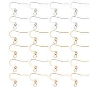 CRAFTYMELODY 150Pcs Earring Hooks Stainless Steel Ear Wire Fish Hooks Gold Silver French Earwires Jewelry Finding Parts for Jewelry Making Women Adults DIY Dangle Earrings Crafts Supplies