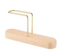 CRAFTYMELODY 1Pcs Coffee Filter Holder Burlywood Cone Coffee Filter Holder Storage Wooden Coffees Filters Stand Pour Over Filter Holder Wooden Base with Non-Slip Pad for Home Counter Office Kitchen