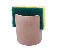 CRAFTYMELODY 1Pcs Diatomite Sponge Holder for Kitchen Sink Diatomaceous Earth Fast Drying Stone Sponge Holder Rosy Brown Water Absorbing Dish Sponges Caddy Drying Rack for Kitchen Sink Counter