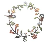 CRAFTYMELODY 1Pcs Metal Wall Art Bird on Tree Branch Silhouette Bird Art Decor Handcraft Decorative Birds Wall Decor for Living Room Garden Bedroom Office Home Wall Housewarming Party Decoration