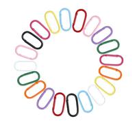 CRAFTYMELODY 20Pcs Carabiner Clip 10 Color Metal Oval Carabiner Spring O Rings Hook Spring Key Ring Buckle for Dog Tag Clips Keychain Car Key Bags Purse Backpack Strap Handbag Multi-Color