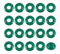 CRAFTYMELODY 20Pcs Large Hole Stone Rondelle Beads Dyed Natural Malaysia Jade European Beads 10x5mm Spacer Bead Smooth Bulk for Beading Bracelets Necklace Jewelry Making DIY Crafts Accessories