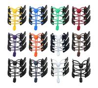 CRAFTYMELODY 24Pcs Elastic Shoe Laces with Lock 12 Colors Tieless Elastic Shoe Laces Adjustable Shoestrings No Tie Flat Shoes String Quick Locking System Replacement for Sports Shoes Boots Sneakers