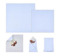 CRAFTYMELODY 2Pcs 2 Sizes Self Adhesive Magic Makeup Bag Velvet Portable Protective Cosmetic Pouch Light Sky Blue Square Camera Lens Wrap Reusable Portable Cosmetic Pouch Travel Organizer