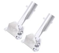 CRAFTYMELODY 2Pcs Mop Handle Clip Metal Mop Bar Clamp Universal Mops Handle Clip Chuck Replacement Clip on Swab Handles Rod Adapter for Dust Floor Cleaning Home Bathroom Corner Commerical Use