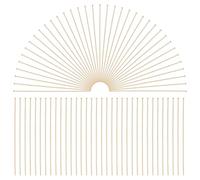 CRAFTYMELODY 300Pcs 18K Gold Plated Flat Head Pins 2Inch 304 Stainless Steel Straight Head Pins Findings Jewelry Making Pin Metal End Headpins for Craft Earring Bracelet Necklace Pendant Supplies