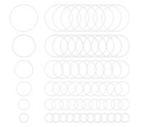 CRAFTYMELODY 300Pcs Round Linking Rings 10/12/16/20/25/30mm Brass Silver Hollow Circle Charms Round Links Connectors Circle Charms Metal Jewelry Connector Links for Handmade Jewelry Making DIY Craft